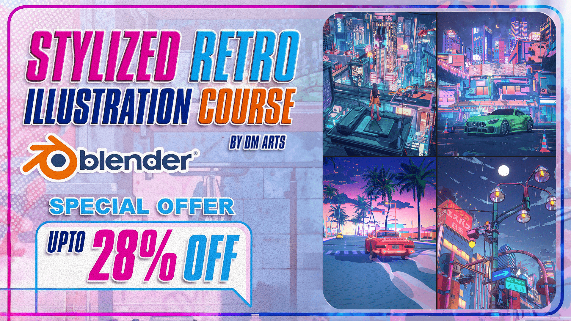 Stylized Retro Anime-Style Illustration Course